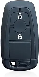 DINGYXIN Silicon Remote Key Case Cover Holder Keychain, for Ford Kuga Ecosport 2 Button Smart Keyless Accesories