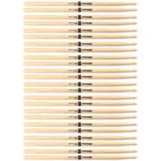 12 PAIRS ProMark 2B Wood Oval Tip Short Taper Hickory Drumsticks / TX2BW