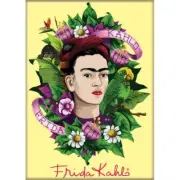 ATA-BOY FRIDA FLOWERS MAGNET 2.5” X 3.5” NEW