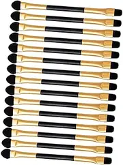 TOVINANNA Luxury Eyeshadow Applicators 15pcs Eye Shadow Brush Set Double-sided Eye Shadow Sticks Non-s Scratchy Material for Comfortable Applicati
