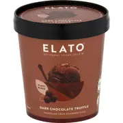 Elato Artisanal Vegan Gelato Dark Chocolate Truffle 475mL