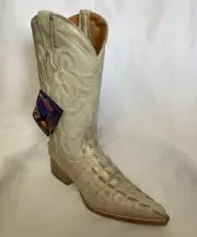 PISTOLERO BOOTS /6 EE / GENUINE LEATHER/CAIMAN TAIL PRINT/CHIHUAHUA POINTED TOE