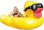 1pc Inflatable Big Yellow Duck Made of Thick PVC Material for Water Parties, Gatherings, and Pool Swimming Floats. LWX