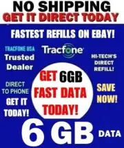 6GB DATA TRACFONE REFILL⭐ THE BEST DIRECT REFILLS TO PHONE GET IT FAST TODAY!
