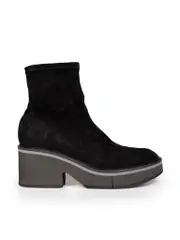 Black Suede Platform Boots