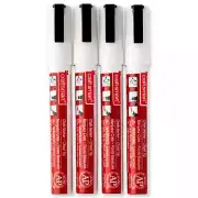 White Chisel Tip Chalk Marker Set by Craft Smart® 4ct