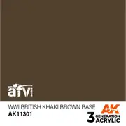 AK Interactive Acrylic WWI British KhakiBrown Base