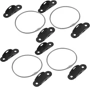 SECFOU 4 Sets Tip Furniture Anchors with Cabinet Straps for Proofing Wall Securing Furniture Safety Straps for Bookcases and Cabinets Easy Installation Included