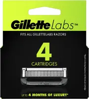 GilletteLabs Razor Blade Refills, Compatible with GilletteLabs with Exfoliating Bar and Heated Razor, 5 Blades, 4 Count