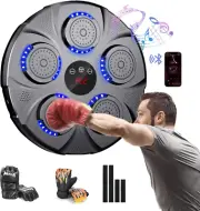 Music Boxing Machine | Wall Mounted Smart Bluetooth Boxing Trainer with 9 Traini