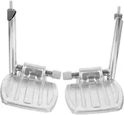 1Pair Wheelchair Footrest Replacement Heavy Duty Stable Pedal Pads for Lightweight Durable Design Wheelchair Accessories for Caregivers Users