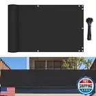 Bynbbur 2.5' x 50' Balcony Privacy Screen Deck Privacy Fence Cover with Gromm
