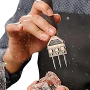 Ice Peelers for Crushing Ice - Stainless Steel Ice Picks for Crusher Ice/Crushing Ice - 3 Tips Stainless Steel Ice Selection Tools &