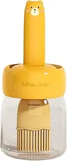 Oil Dispenser with Brush | Glass Oil Dispenser,Leakproof Container with Brush for Storage Pouring Home Bar Grill BBQ Camping