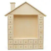 Wooden Advent Calendar 19x14 inch, DIY Preassembled, Empty Drawers | Woodpeckers