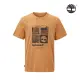 【Timberland】男款小麥色印花T恤(A29C5P47)