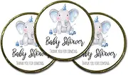Baby Shower Chocolate Favours | Milk Chocolate Coin | 10 x Chocolate Coins | Favour Bag box Filler | Elephant | Baby Boy Blue |