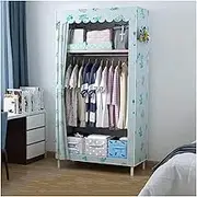 Portable Wardrobe Cloth Wardrobe Single Canvas Wardrobe Dormitory Bedroom Cloth Wardrobe for Clothing Locker Hanging 70 * 45 * 150Cm Clothes Rack Portable Wardrobe