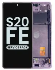 OEM Samsung Galaxy S20 FE 5G Display OLED Screen Lavender Frame (Service Pack)
