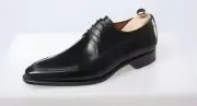 Handmade Men Black Leather Formal Shoes, Men black dress shoes, men Tuxedo Shoes