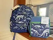 Disney School boy Pottery barn Dinosaur BACKPACK travel+ Lunch Box gift birthday