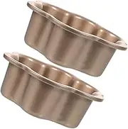 GRADENEVE Cake Tin 2pcs Flower Cake Molds with Removable Base 6 Inch Baking Mousse Moulds for Home