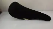 BRAND NEW Kashimax AERO BMX Seat BLACK SUEDE Old School BMX AX4A PADDED SADDLE