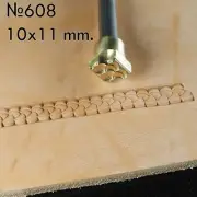 Brass Leather Crafting Stamp Custom Engraving Tool Unique DIY Design #608