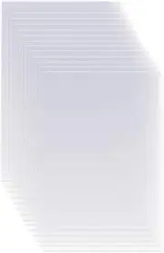 15 Pack 12X24 Inch 6Mil Clear Mylar Stencil Sheets For Diy Crafts & Art Projects