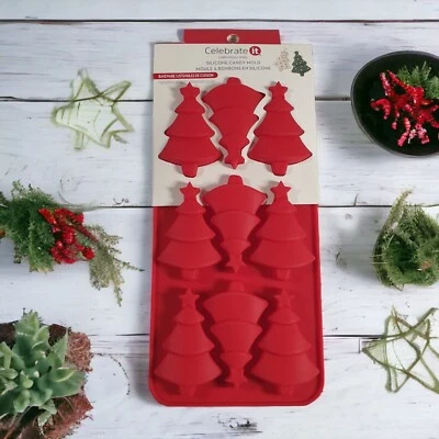 Christmas Tree Silicone Candy Mold Chocolate Melts Polymer Clay Heat Resistant