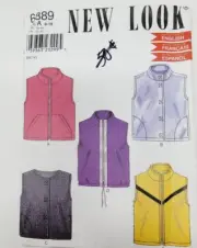 New Look 6889 Misses VEST sewing Patterns sz 8-18