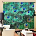 Sapphire Feather Eyes 3D Curtain Blockout Photo Printing Curtains Drape Fabric