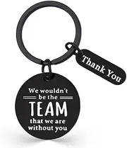 [YALLNASL] Boss Day Gifts for Women Men Coworker Thank You Gifts for Boss Team Keychains for Employees Supervisor Appreciation Gifts for Men Women Leader We Wouldn't Be The Team We Are without You Keychain