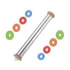 Adjustable Stainless Steel Rolling Pin Dough Roller With 8 Rings Kitchen Tools·ゥ