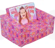 Kids Sofa Bed Portable Flip Out Couch Toddler Flipout Day bed Love Diana Girls