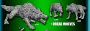 Reaper Bones 5 V Core Set Kickstarter Minis Set: Dread Wolf 1061