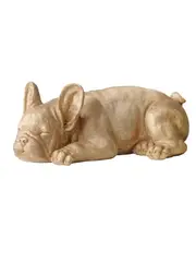 White Moose Sleeping Frenchie in Gold