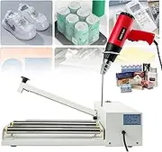Shrink Wrap Sealer,24" Shrink Wrap Machine with Adjustable Speed Heat Gun,800W Heat Sealer Machine 572-968℉,for PVC POF PP PE Film