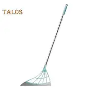 Silicone Broom Set Floor Cleaning Rubber Broom Multifunctional Broom Sweeper Ergonomic Design 45 Degree Bevel Broom blue A