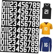 88 Pieces Iron On Numbers, Jersey Heat Transfer Numbers for Sports T Shirts