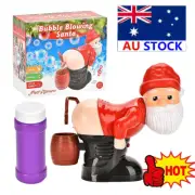 Christmas Funny Santa EQSctric BubbZQ Blowing Machine Leak Proof Machine Bubble