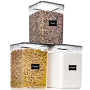 Large Food Storage Containers with Lids Airtight 5.2L /176Oz, for Flour, Suga...
