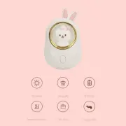 (White)Cute Rabbit Hand Warmer USB Rechargeable Multifunctional Portable Po DS
