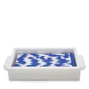 Tizo Lucite Guest Towel Holder Tray with Bubble Handles