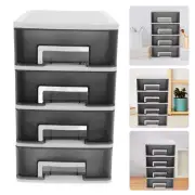 Desktop Storage Box Drawer Unit Plastic Dresser Organizer Office