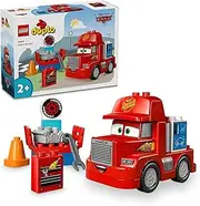 LEGO DUPLO Disney and Pixar’s Cars Mack at The Race Set, Truck Building Toy for 2+ Year Old Toddlers, Boys and Girls, Buildable Kids Toy, Red Car, an Outdoor Adventure Birthday Treat Idea 10417