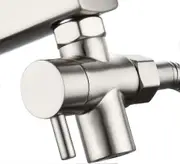 Brass Sink Valve Diverter Faucet Splitter, Faucet Adapter 3 Way Faucet Diverter Valve, Chrome White