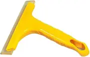 Silicone Blade Small Squeegee, Shower Glass Squeegee, Window Tint Squeegee, for Window, Bathroom Mirrors, Shower Door and Car Windshield (Yellow, Medium)