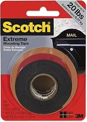 Scotch 414H Extremely Strong Mounting Tape 2.5cm x 1.5m, Black