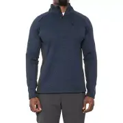 Spyder Jacket Mens Small Outbound Jacket Blue Black 1/4 Zip Pullover Polyester